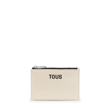 MONEDERO-TARJETERO NEW DORP BEIGE