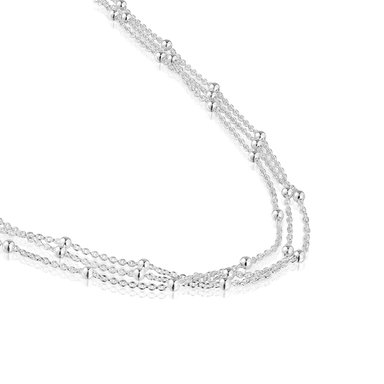 GARGANTILLA TOUS PLATA 1ªLEY 3 TIRAS 45CM - 2