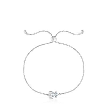 PULSERA TOUS PLATA 1ªLEY OSO ROCK CRYSTAL