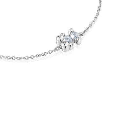 PULSERA TOUS PLATA 1ªLEY OSO ROCK CRYSTAL - 2