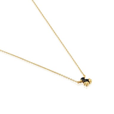 GARGANTILLA TOUS PLATA 1ªLEY BAÑO ORO ONIX