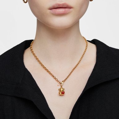 COLGANTE TOUS PLATA1 LEY BA O CORNALINA 16MM