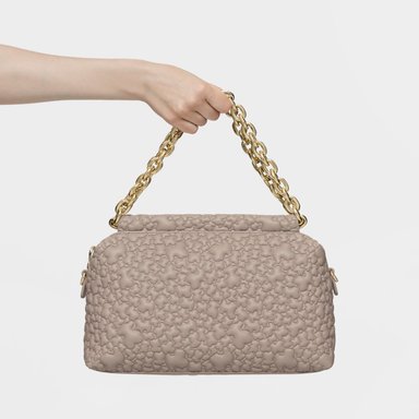 BOLSO TOUS MARRÓN BOWLING M. JANE PUFFY BEAR TOPO