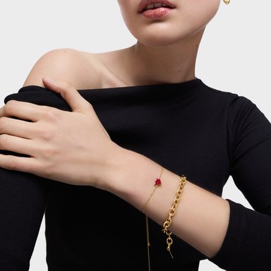 PULSERA TOUS ORO CON BAÑO 18 KT GARDEN OF LOVE LGG - 5