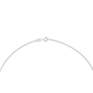 GARGANTILLA DE PLATA CON ANILLAS CUADRADAS, 45 CM CHAIN - 2