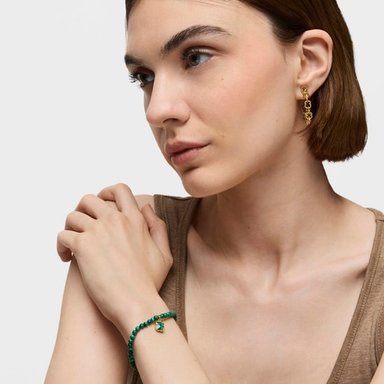 PULSERA MALAQUITAS PLATA 1 LEY BA O ORO