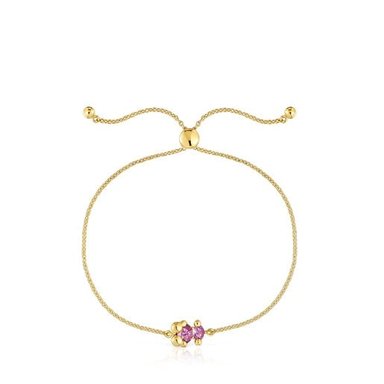 PULSERA PLATA  BAÑO LGG ZAFIRO LILA