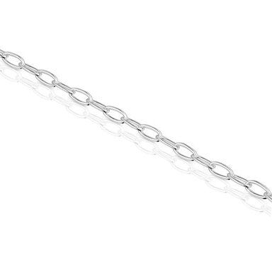 PULSERA PLATA LEY OVAL MEDIANO 16CM - 2