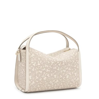 BOLSO M. KAOS MINI LINES BEIGE