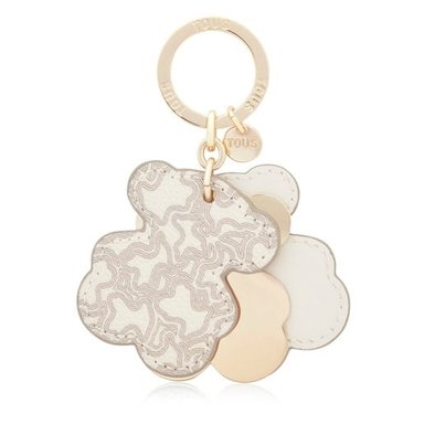 LLAVERO TRIPLE BEAR BEIGE - 2