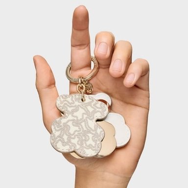 LLAVERO TRIPLE BEAR BEIGE - 3