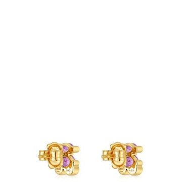 ARETE PLATA BAÑO LGG ZAFIRO LILA - 2