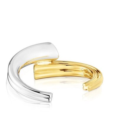 PULSERA PLATA  BAÑO ORO BICOLOR PEQ