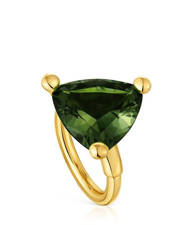 ANILLO PLATA BAÑO LGG GEMA VERDE