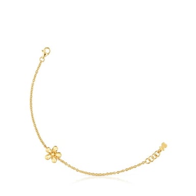 PULSERA PLATA 1ªLEY BAÑO FLOR 22MM - 4