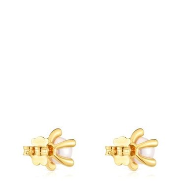 PENDIENTES PLATA 1ªLEY BAÑO PERLA 8MM - 2