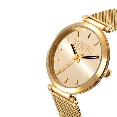 RELOJ ACERO IP DORADO CORREA ESTERILLA