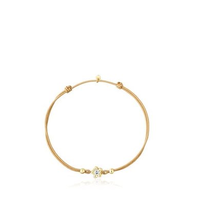 PULSERA FLOR DE ORO CON DIAMANTES CREADOS EN LABORATORIO