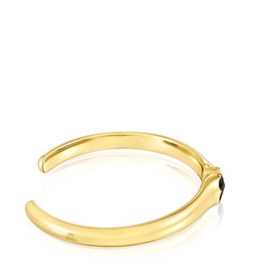 PULSERA DE PLATA 1ERA LEY VERMAIL ONIX OSO