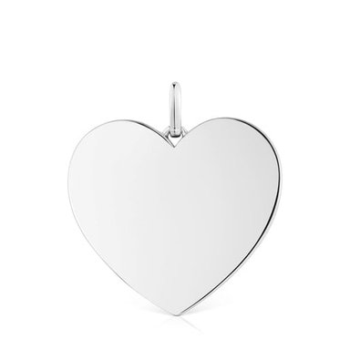 COLGANTE MEDIANO CORAZÓN DE PLATA 29 MM SWEET DOLLS