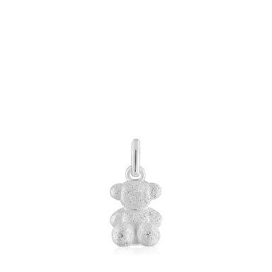 COLGANTE PLATA OSO DIAMANTADO 11MM