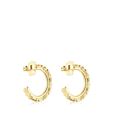 PENDIENTES PLATA1ªLEY BAÑO ORO 16MM - 3