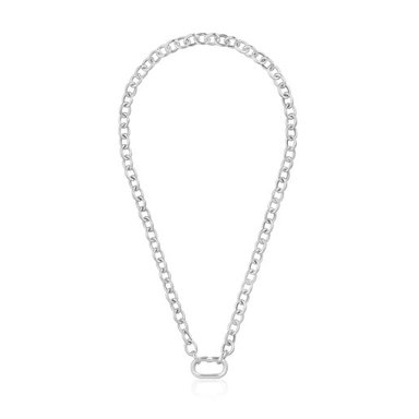 COLLAR HOLD OVAL PLATA
