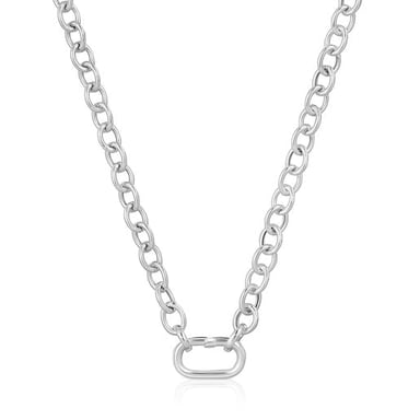 COLLAR HOLD OVAL PLATA - 3