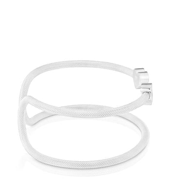 PULSERA DE PLATA CORAZÓN ICON MESH - 1