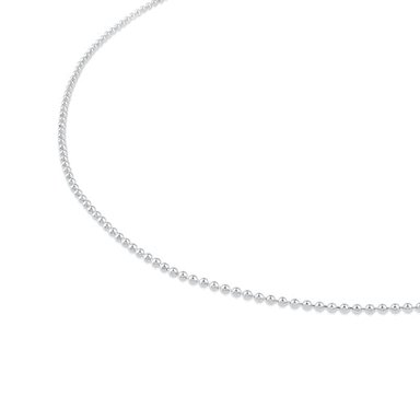 GARGANTILLA DE PLATA CON BOLAS, 50 CM CHAIN