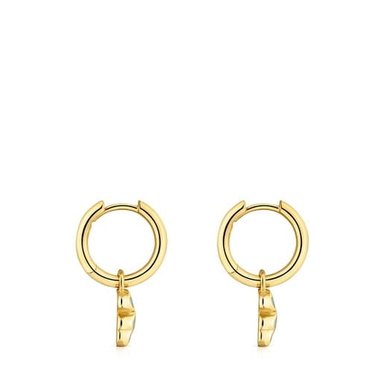 ARETE BAÑO ORO 18KT ICON COLOR LGG
