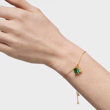 PULSERA PLATA 1ªLEY BAÑO LGG GEMA OSO - 5