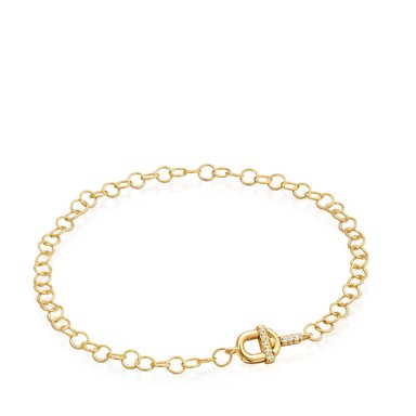 PULSERA TOUS ORO 14K 0.03CT H SI DIAM