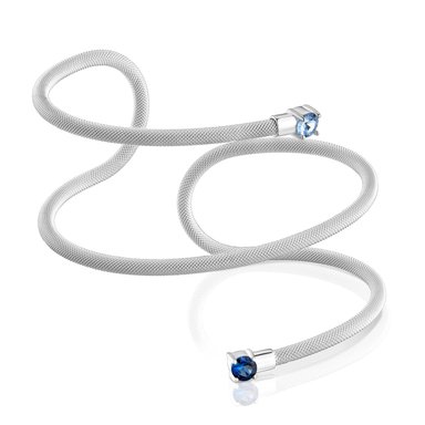 ESCLAVA DOB. PLATA1ªLEY LGG GEMAS AZULES