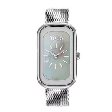 RELOJ ACERO ESFERA NACAR BRAZALETE MESH