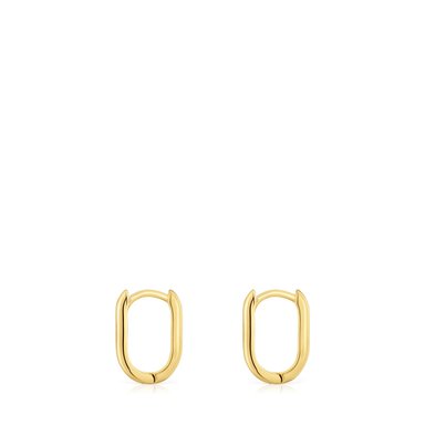 ARETE CRIOLLA PLATA 1ªLEY BAÑO ORO OVAL 12MM - 2