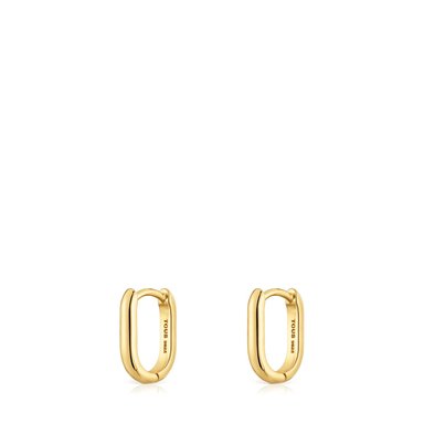 ARETE CRIOLLA PLATA 1ªLEY BAÑO ORO OVAL 12MM - 3