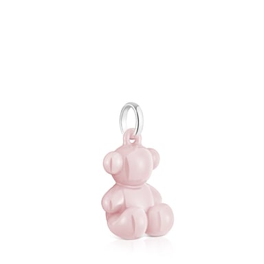 COLGANTE CERAMICA ROSA PLATA 1ªLEY OSO - 2
