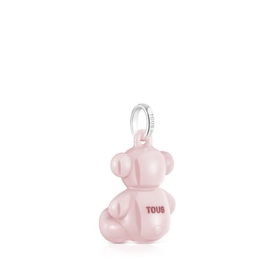 COLGANTE CERAMICA ROSA PLATA 1ªLEY OSO - 3