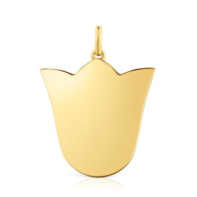 COLGANTE PLATA 1ªLEY BAÑO ORO TLIPAN 29MM