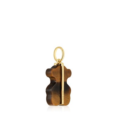 COLGANTE ORO 14K 0.04CT H SI DIAM+OJO TIGRE - 3
