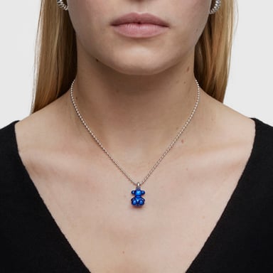 COLGANTE PLATA1ªLEY ACERO ACAB AZUL 16MM - 4