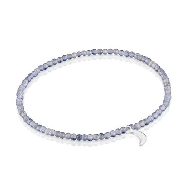 PULSERA IOLITA PLATA LUNA ELASTICA TOUS MOTIVOS