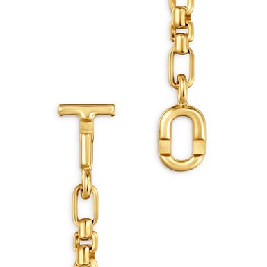 PULSERA PLATA 1ªLEY BAÑO ORO 17,5CM - 3
