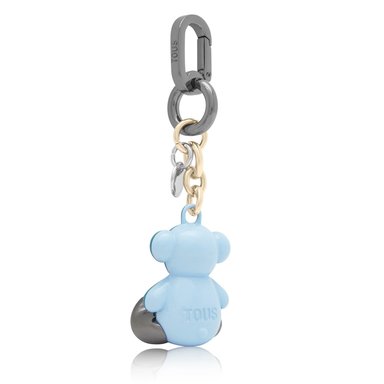 LLAVERO T METAL BOLD BEAR TURQUESA AZUL - 2
