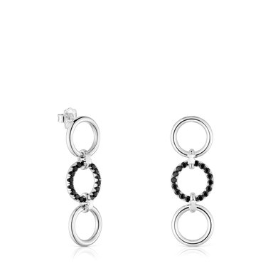 ARETES DE ARO STRAIGHT ESPINELA DE PLATA