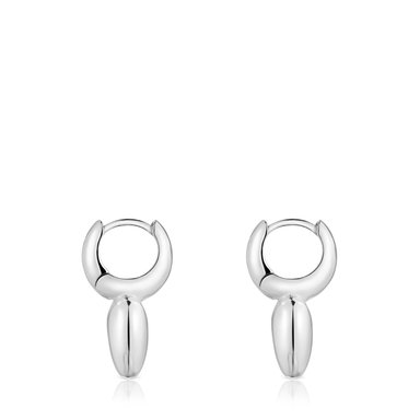 ARETES FLECHAZO DE PLATA 20MM CORAZON - 2