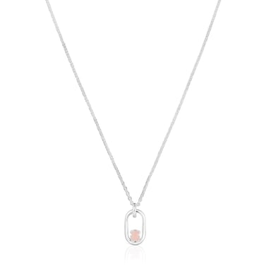 COLLAR COLGANTE DE PLATA 15MM GEMA - 1