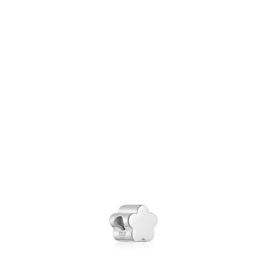 DIJE COLGANTE MESH DE PLATA FLOR 7MM - 2