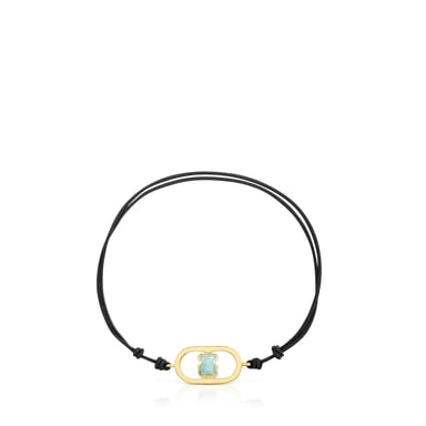 PULSERA POLIESTER CAMILLE PLATA BAÑO GEMA - 2
